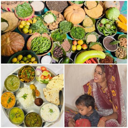 Nutritious farm foods to healthy mother and child