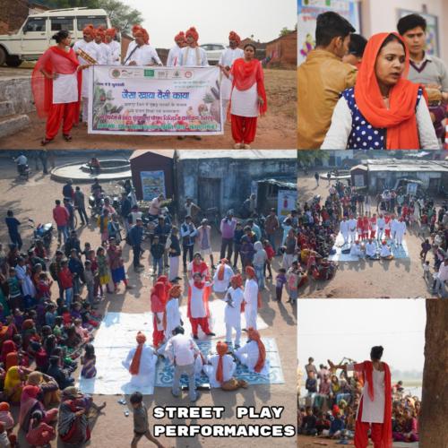 Perform street play in community to aware at large scale